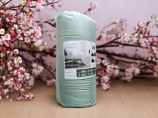 Edredón Acolchado para camas individual 90 verde