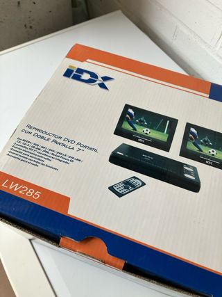 Reproductor DVD portátil IDX doble pantalla 7