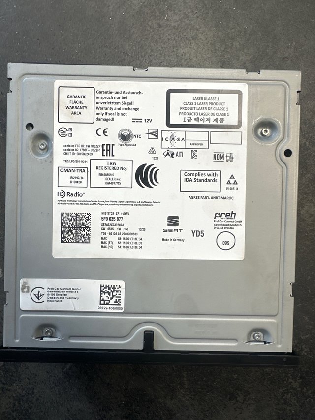 MMI 5QA035874 / 5F0035877 / 5F0035020