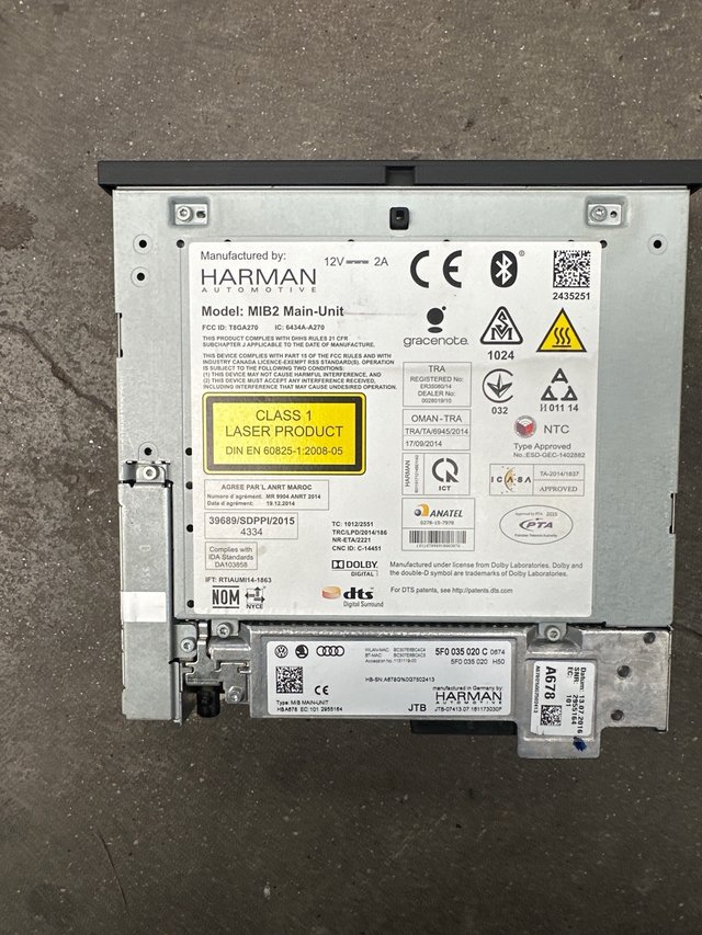 MMI 5QA035874 / 5F0035877 / 5F0035020
