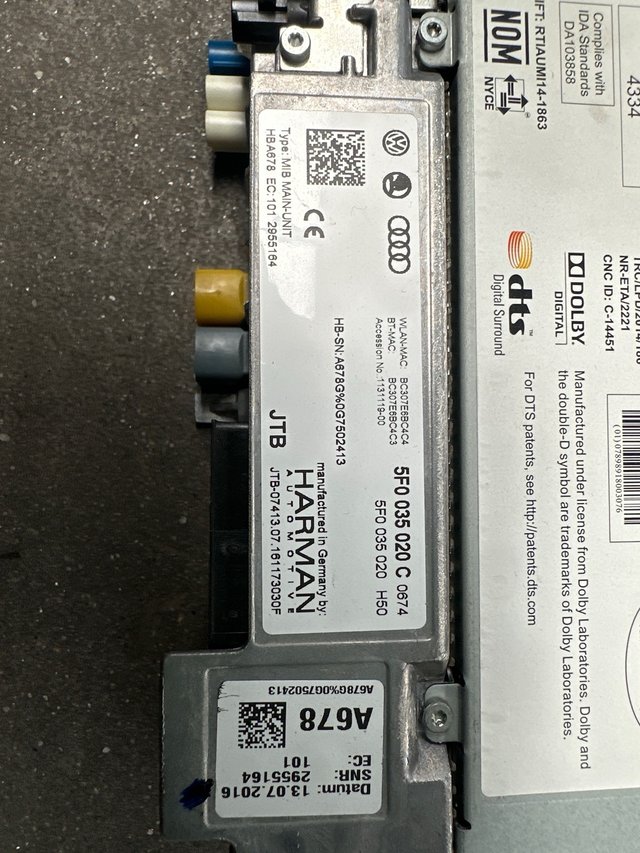MMI 5QA035874 / 5F0035877 / 5F0035020