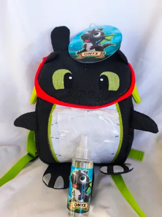 Mochila ONYX Dragón Negro y Verde