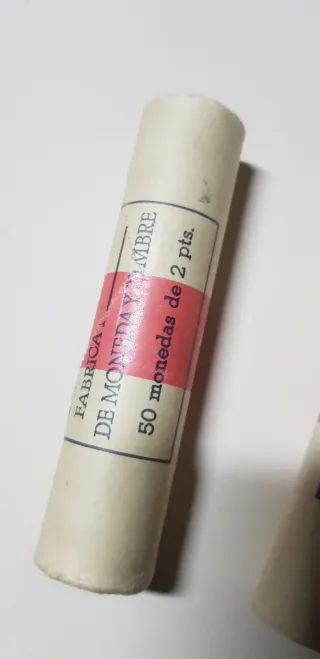 Lote de 4 rollos de monedas antiguas