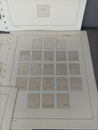 Hojas Sellos España 1950-1959