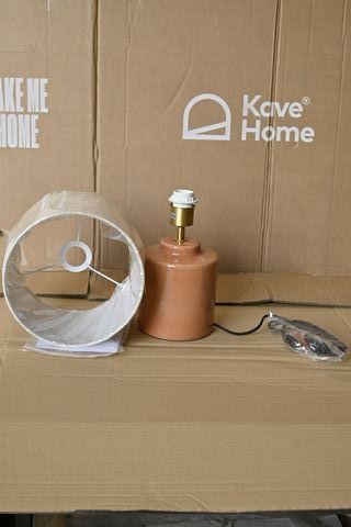 Lampada da tavolo Kave Home ceramica arancione
