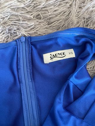 Vestido fiesta largo azul eléctrico Talla XS