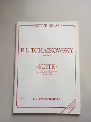 Partitura cuarteto Tchaikovsky Suite para vientos