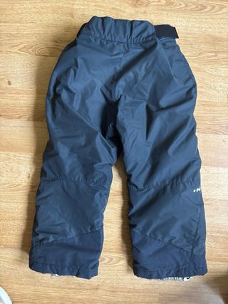 Pantalón esquí niño cortaviento y guantes 6-8años
