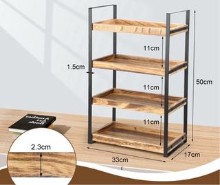 Estantería Baño 4 Niveles Madera Metal nueva