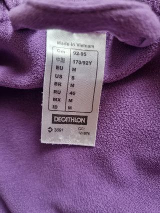 Accappatoio Nabaiji viola taglia M