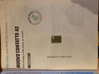 Libro para A2 de Italiano. Nouvo Contatto. Manual