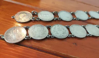 2 Cadenas Antiguas Monedas Imperio