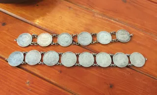 2 Cadenas Antiguas Monedas Imperio