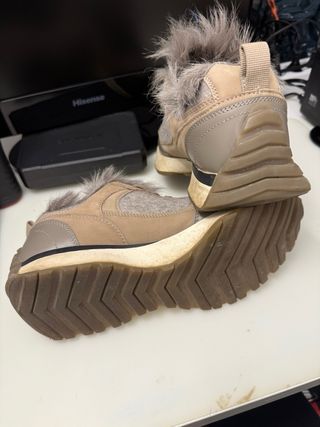 Zapatillas Uterqüe Contrast Khaki Low Top Sneakers