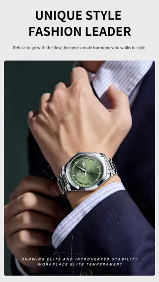 Reloj Olevs Automático Hombre Verde