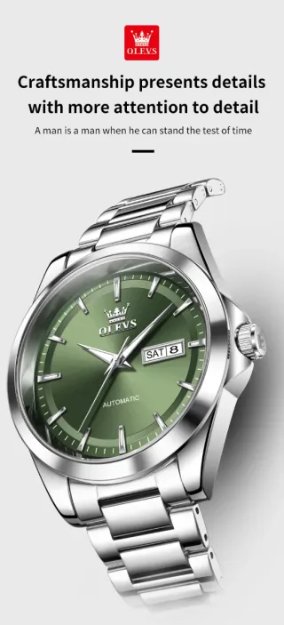 Reloj Olevs Automático Hombre Verde