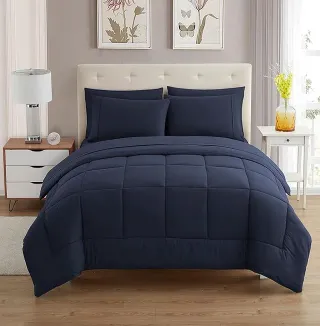 Edredón Acolchado para camas individual 90 azul