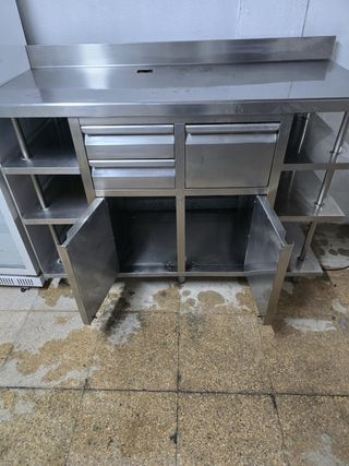 Mueble Cafetero Acero Inoxidable