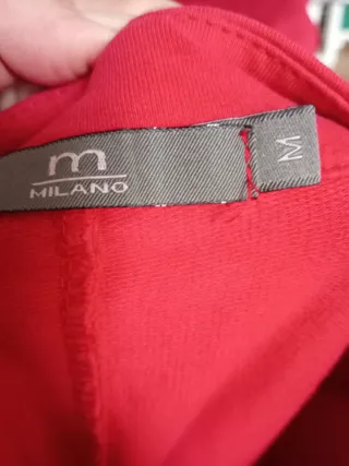 Giacca donna M cotone elasticizzato rossa. M