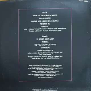 Vinilo LP Camilo Sesto Sentimientos