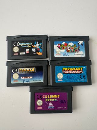 Lote 5 Juegos Game Boy Advance. Un solo uso