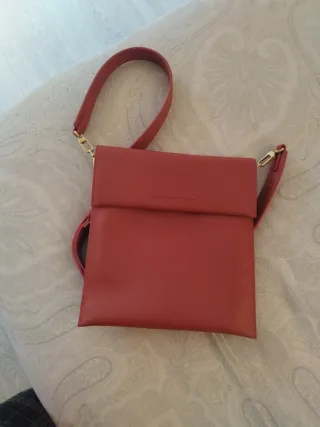 Bolso bandolera Adolfo Dominguez rojo