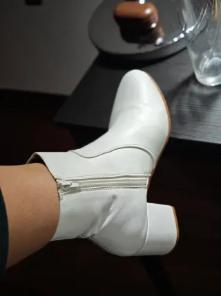 Botas blancas tacón