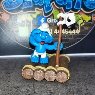 Puffi Smurf su zattera