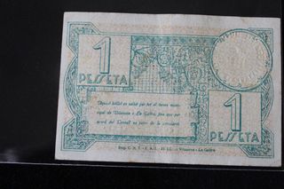 Billete Vilanova i la Geltru 1 peseta 1937