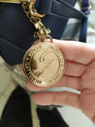 Borsa Gattinoni Blu e Oro