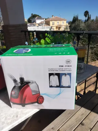 Plancha de vapor vertical con accesorios