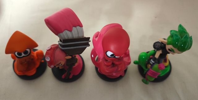 Lote 4 Figuras Amiibo Nintendo Splatoon