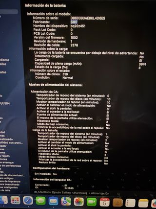 MacBook Pro 2020 Plata/Gris Espacial