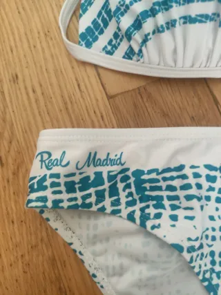Bikini Real Madrid Blanco y Turquesa