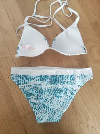 Bikini Real Madrid Blanco y Turquesa
