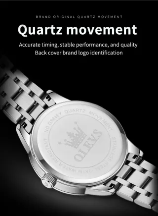 Reloj OLEVS Hombre Azul y Plateado