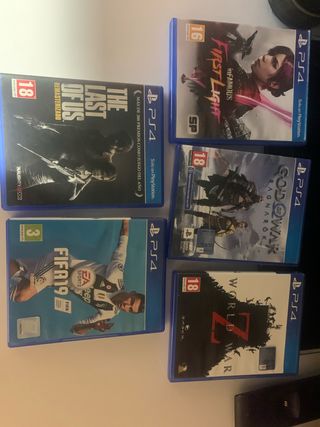 PS4 Juegos: The Last of Us, FIFA 19, God of War