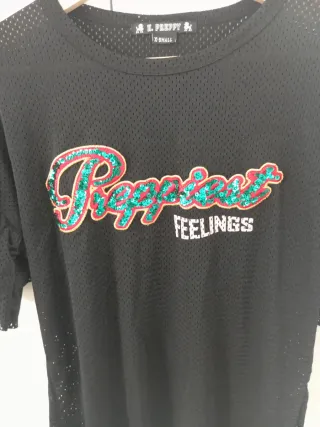 Camiseta HIGHLY PREPPY Negra Talla S