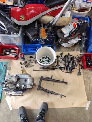 Chasis Bultaco Sherpa T Plata