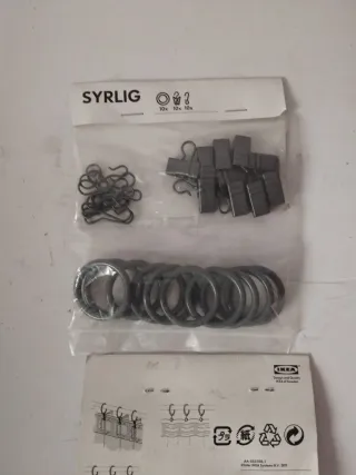 Anillas para cortinas IKEA SYRLIG