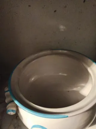 Zuppiera ceramica decorata