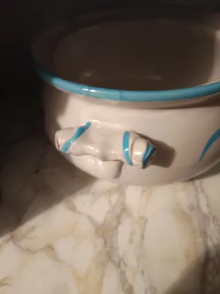 Zuppiera ceramica decorata