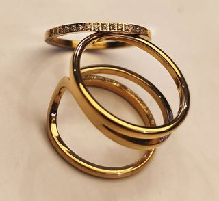 Lote Anillos Mujer Baño Oro 18k