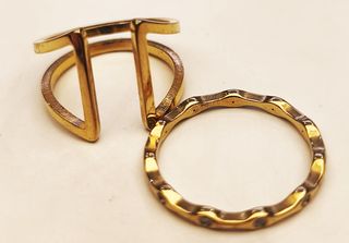 Lote Anillos Mujer Baño Oro 18k