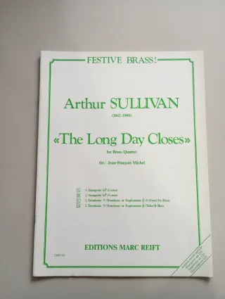 Partitura The Long Day Closes para cuarteto