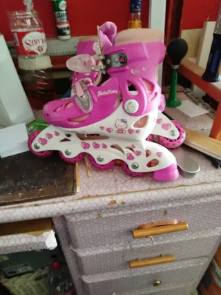 Patines en línea Hello Kitty rosas
