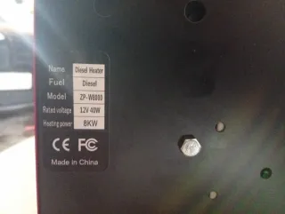 Calentador Diésel 12V Aire Calefacción