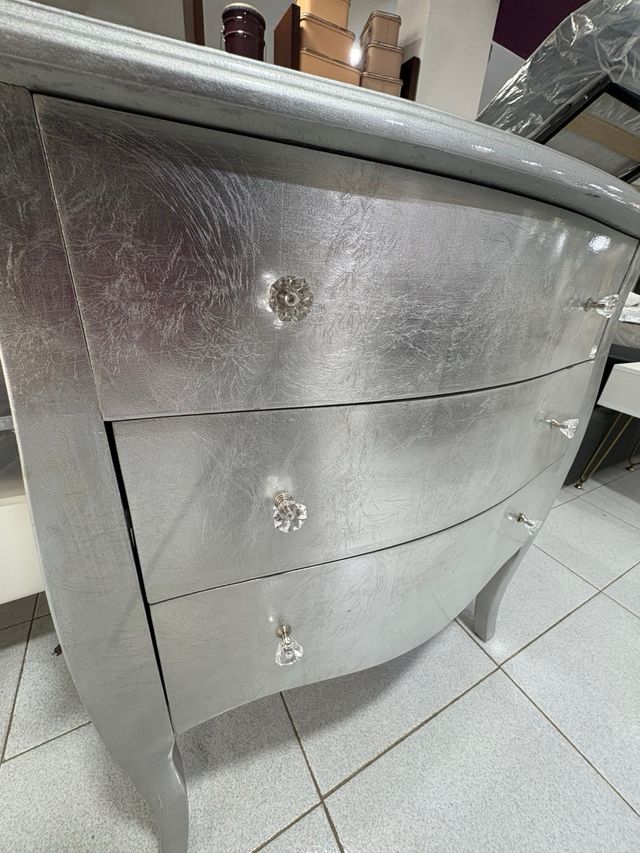 Cómoda Plata 3 Cajones