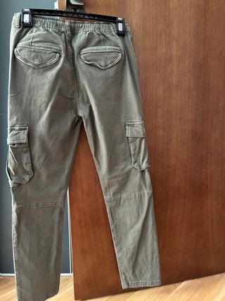 Pantalones cargo niño verde militar Talla: 11-12a