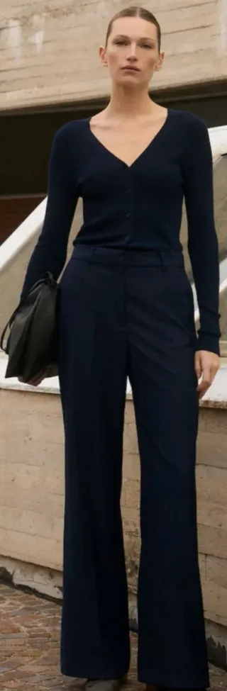 Mono Mango Negro/Azul